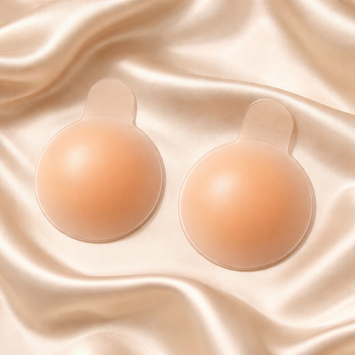 LUV ME LUV Silicone Breast Pasties – Reusable Adhesive Nipple Covers (Nude)